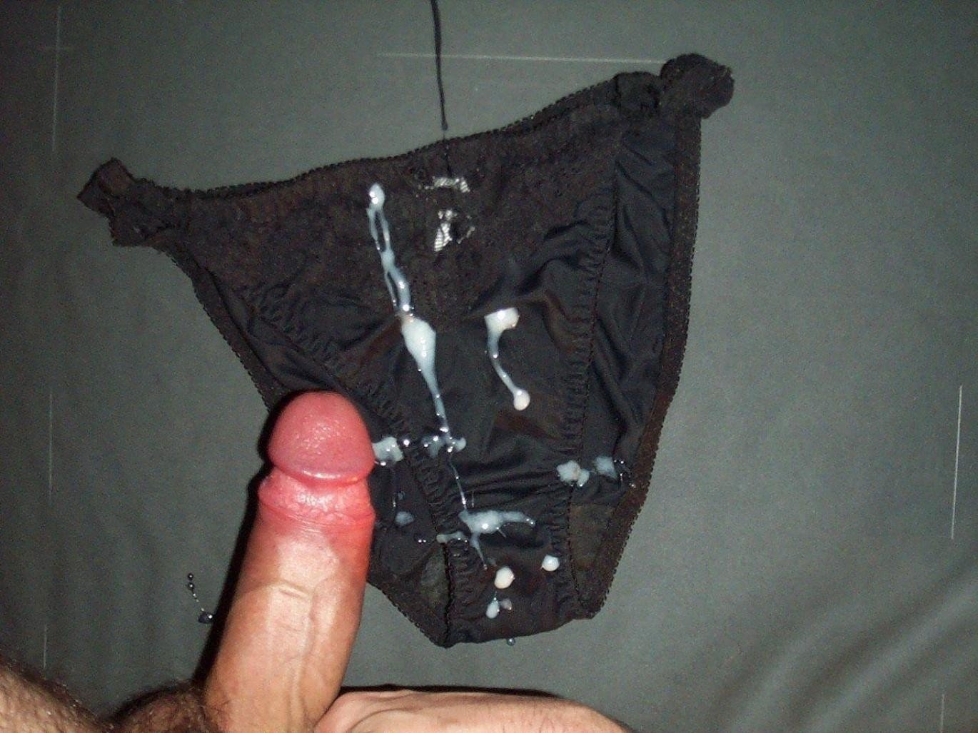 Leaking cum panties