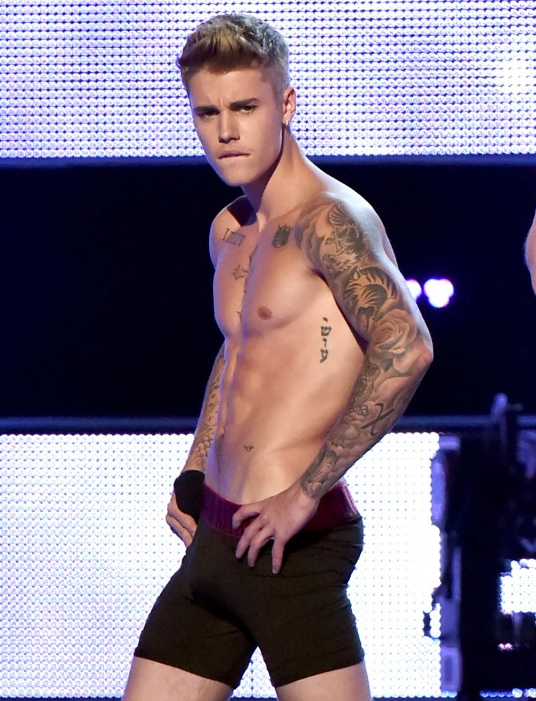 Justin Bieber in shorts