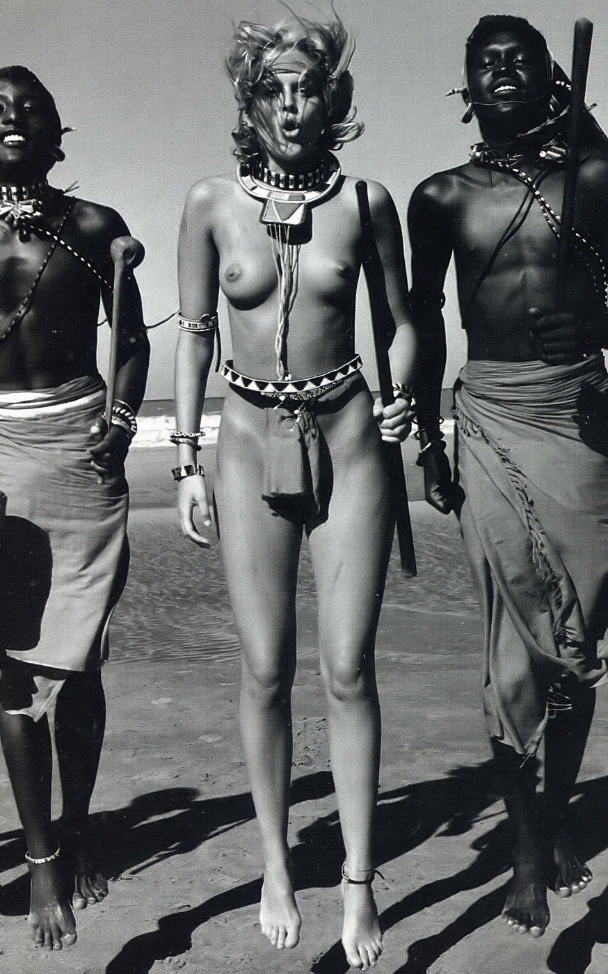 Naked African slaves