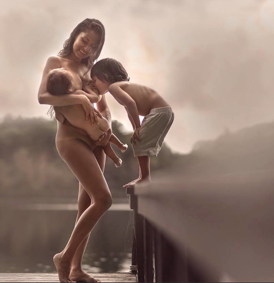 Naked mothers and their sons