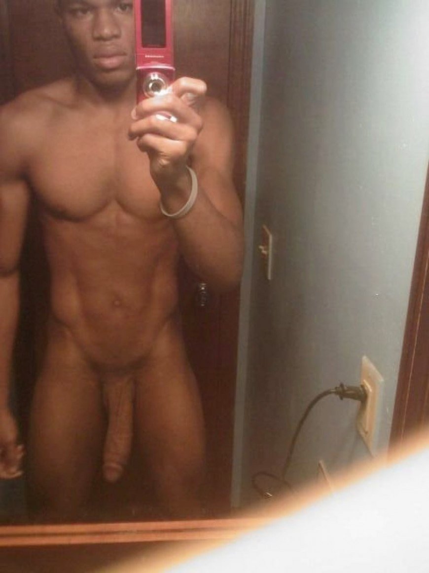 Masturbation in front of the mirror