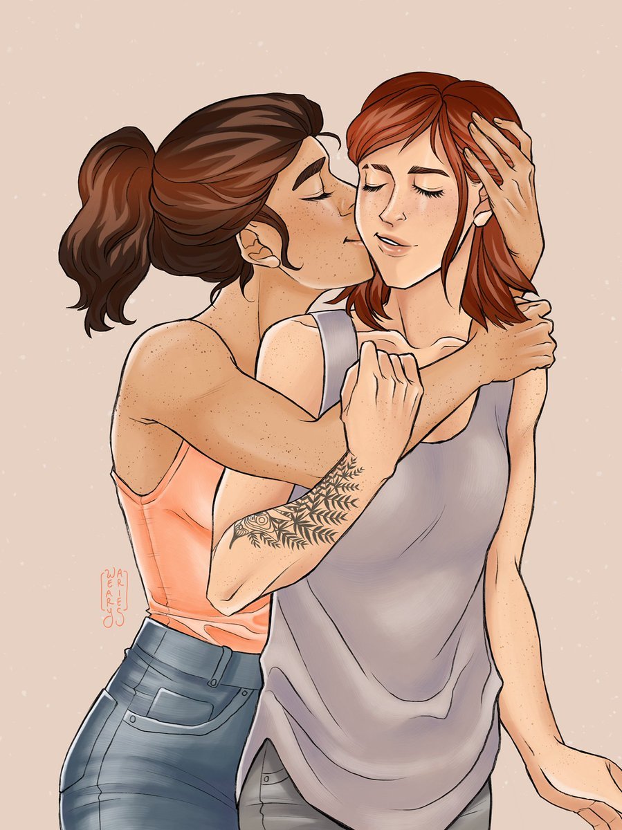 The Last of US 2 Ellie and Dina Kiss