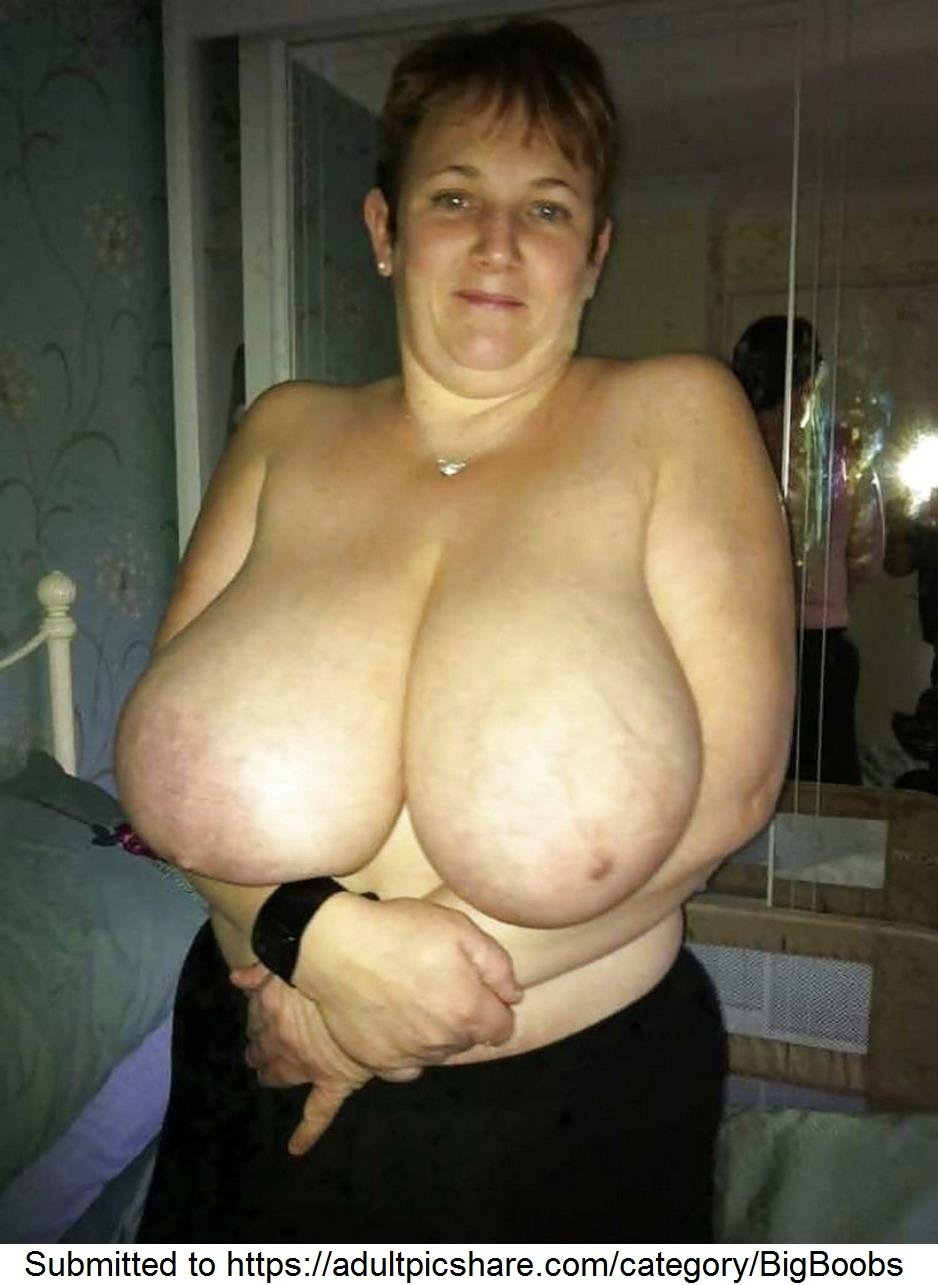 Huge soft tits grandmother