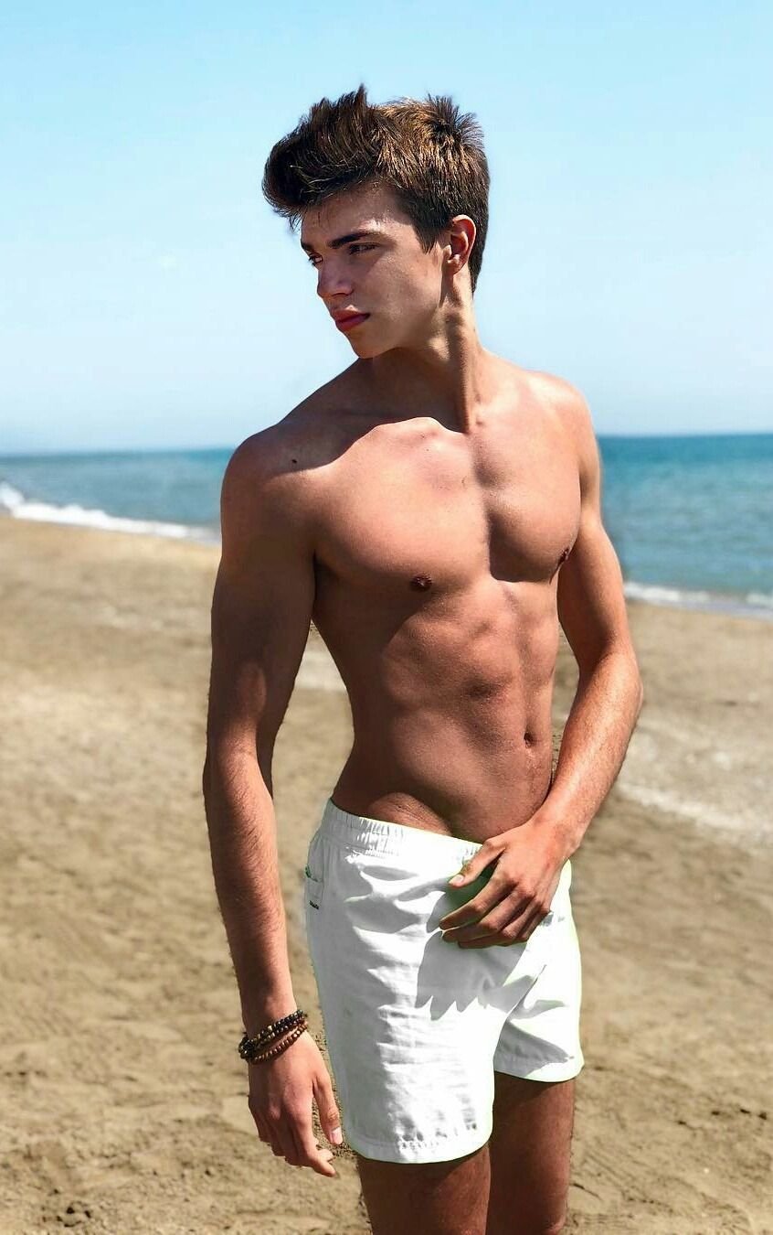 Hot guys in swimming trunks