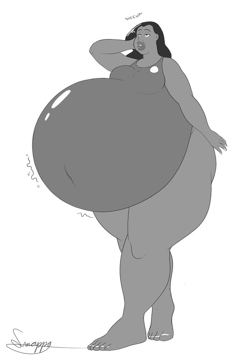 Anime Big Ssbbw Belly giantess