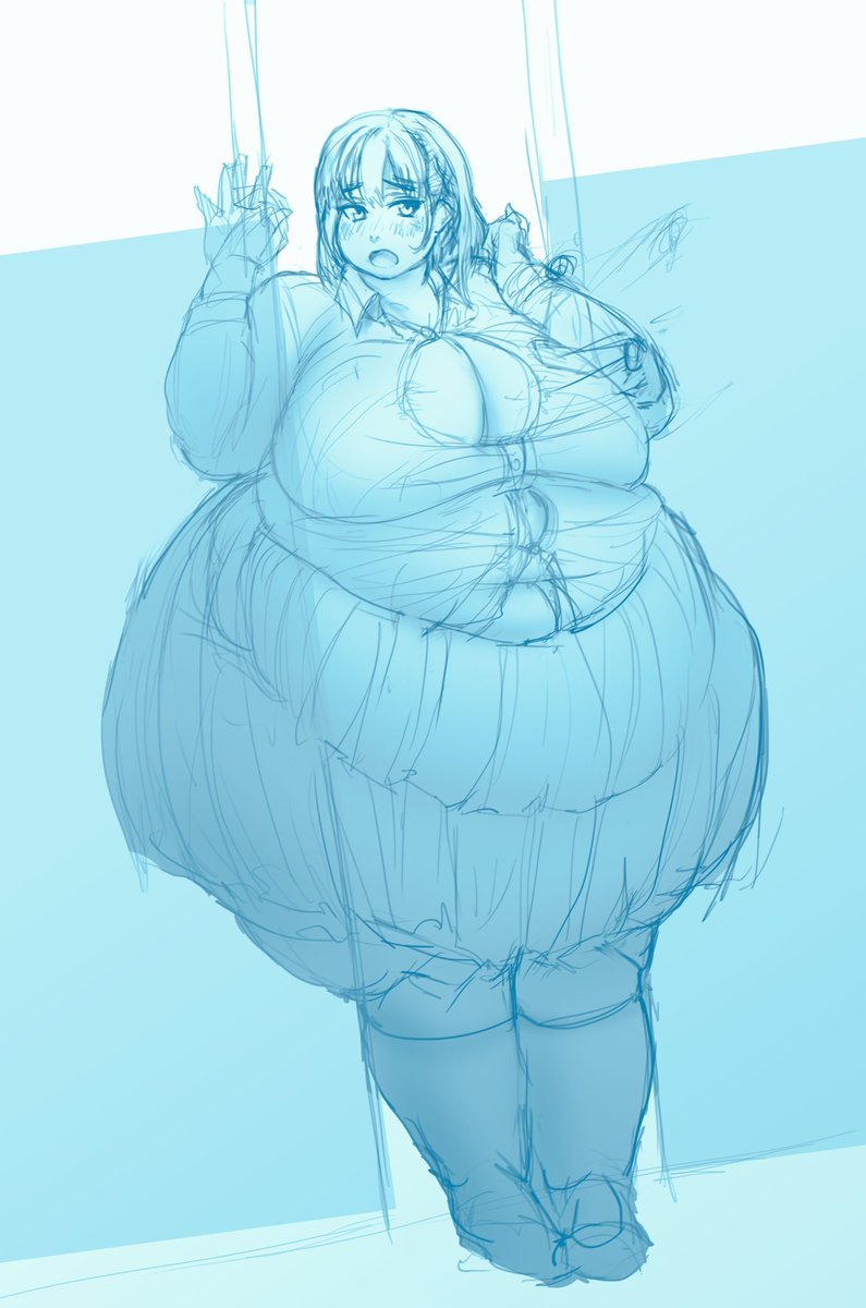 SSBBW feeding art