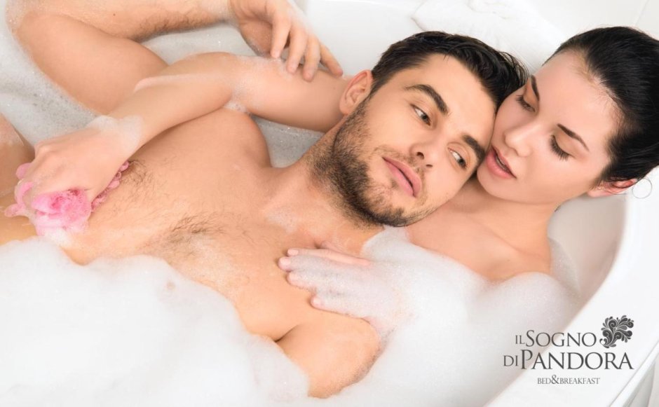 A couple in the bathroom
