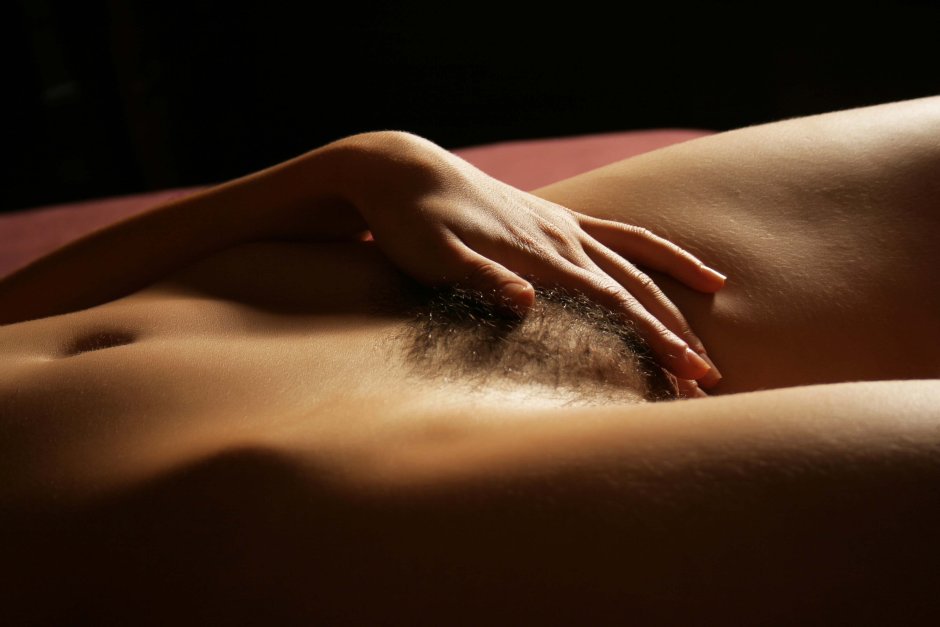 Short hair on the pubis