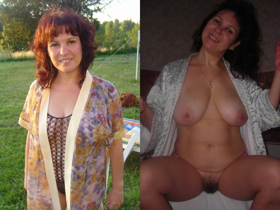 Mature wife dressed undressed