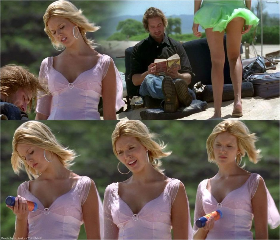 Maggie Grace in a swimsuit