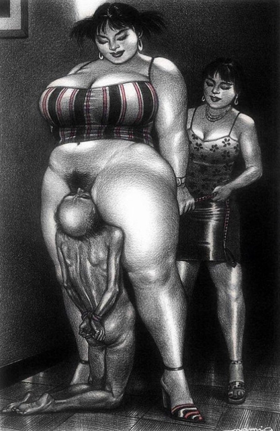 Complete woman with strapon