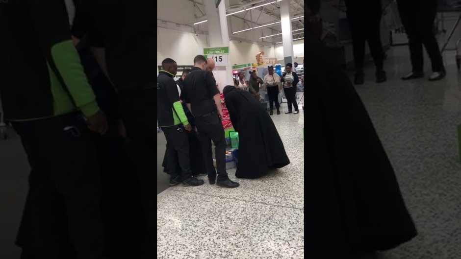 Muslim Shoplifter (Delilah Day) Caught Piling Expensive Merch Under Her Hijab
