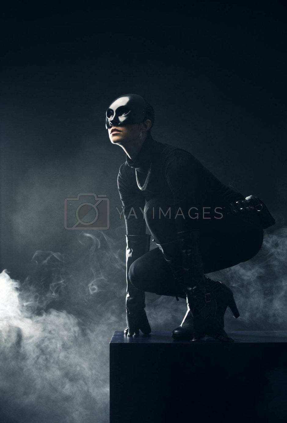 Female Thief in Mask