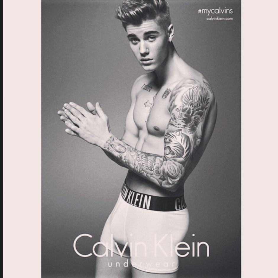 Justin Bieber 2012 black white