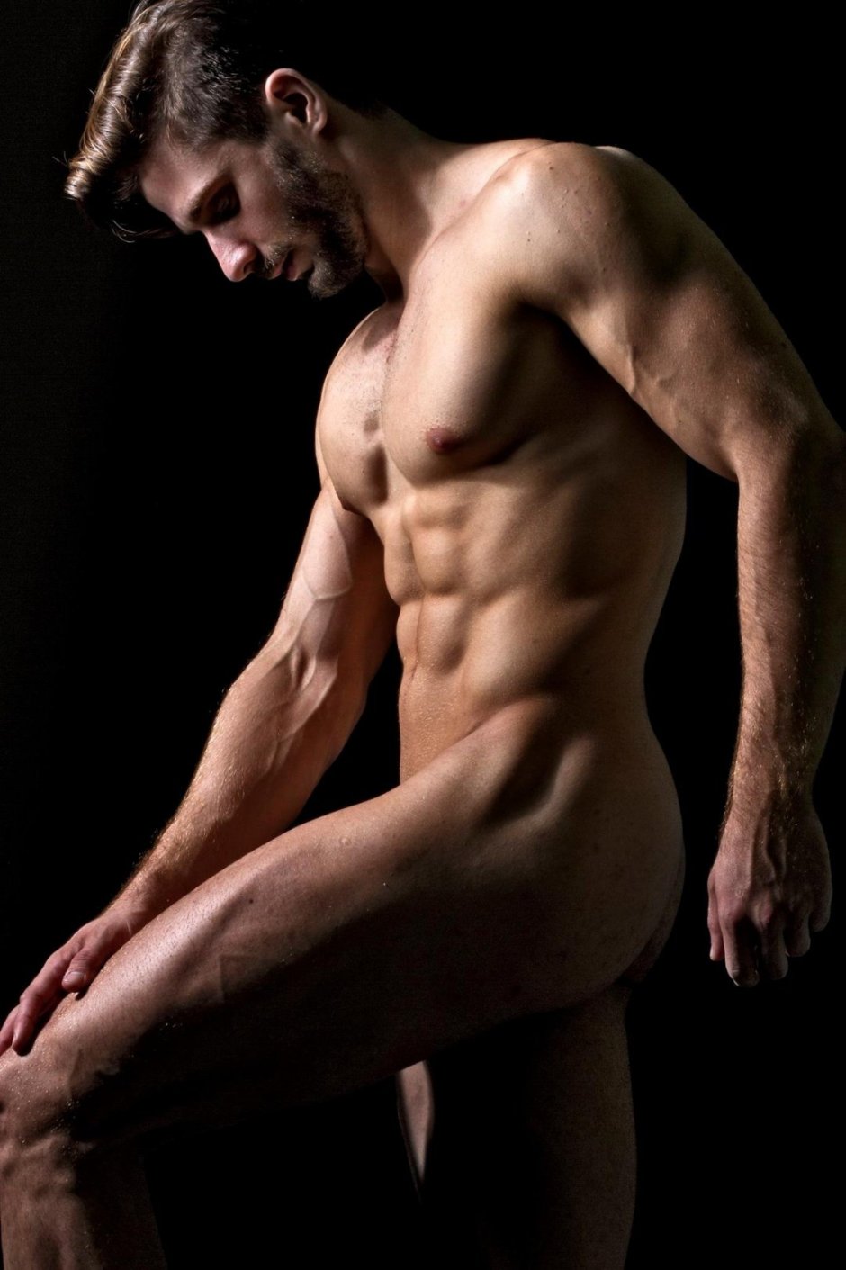 Photoshoot of naked men