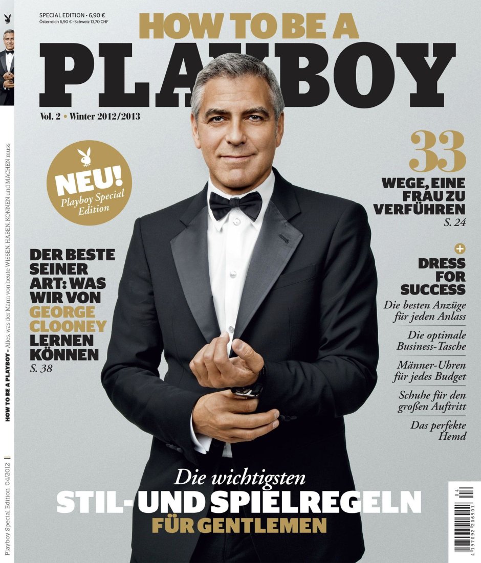 Playboy 2018 George Clooney Read