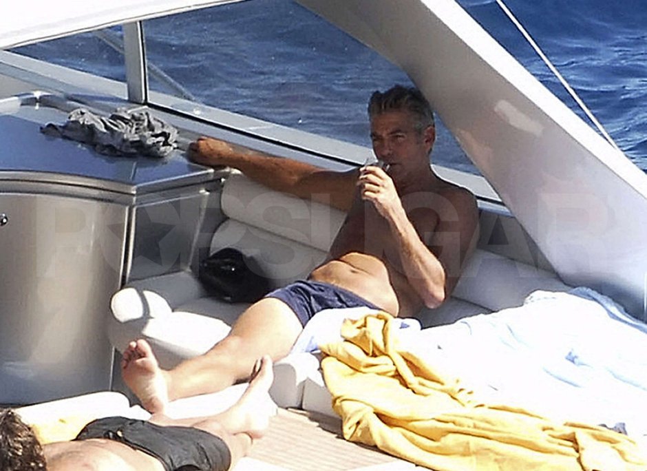 George Clooney is naked