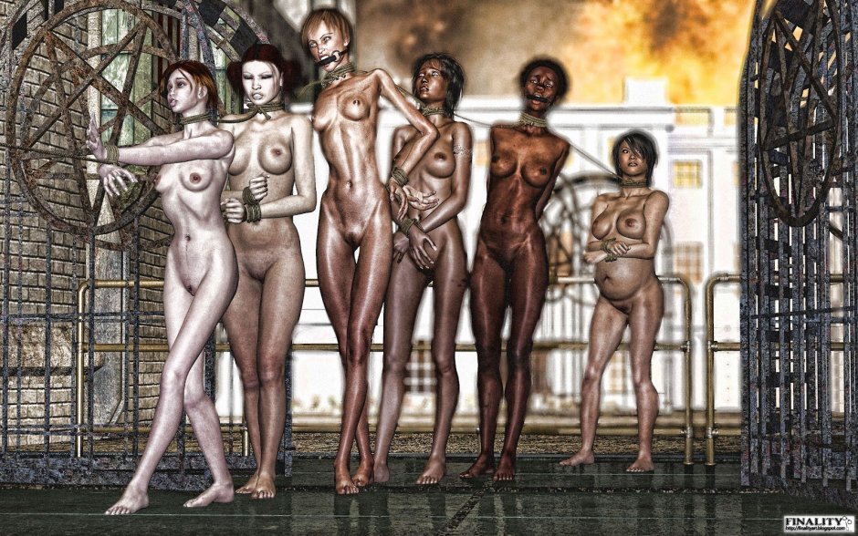 Competitions of naked slaves