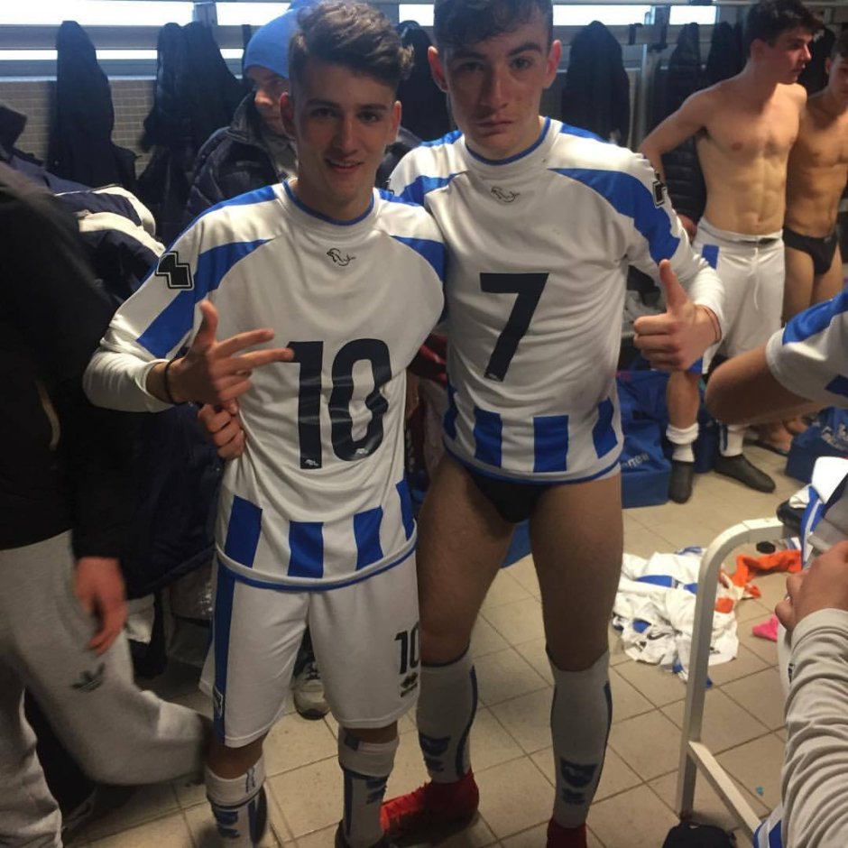 Boy Football Locker Room