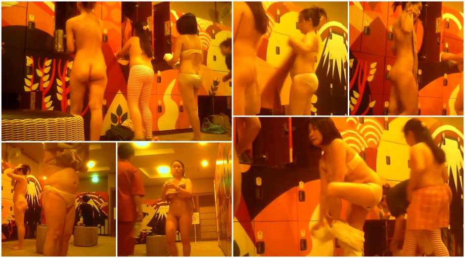 Peeping in the locker room of the pool