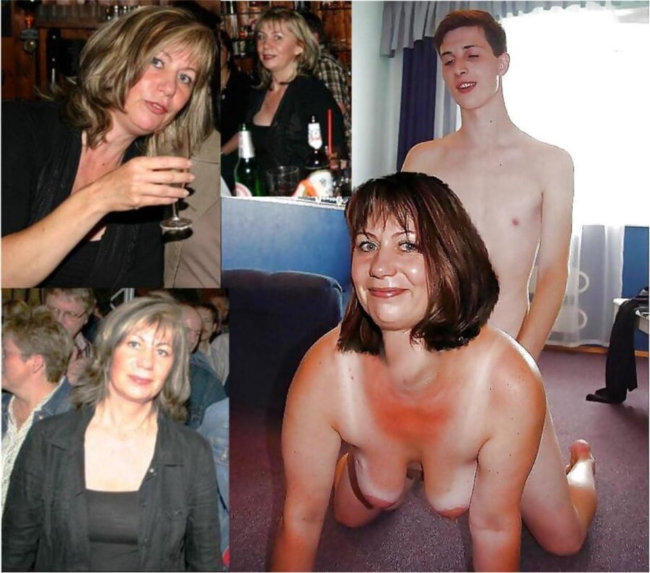 Young men and elderly ladies nude