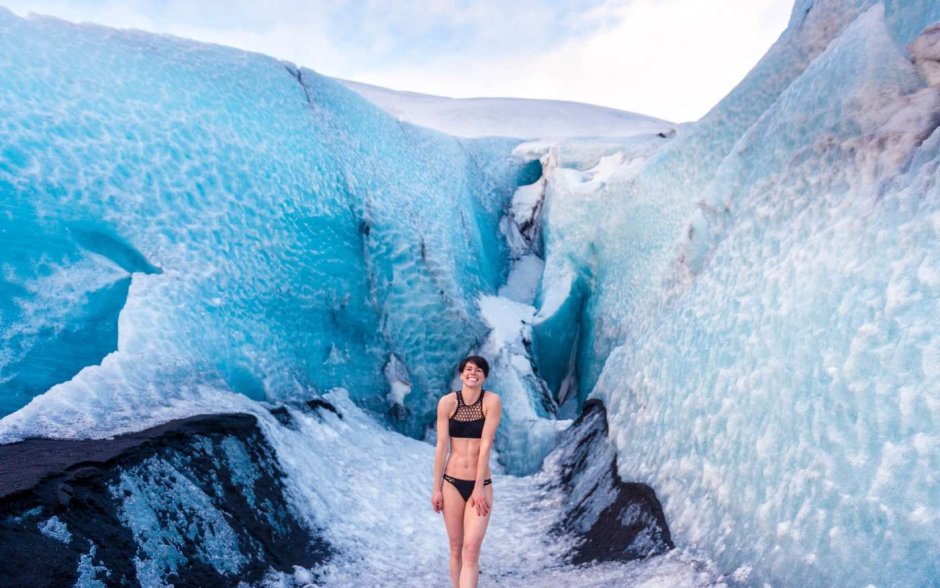 Photoshoot on the glacier