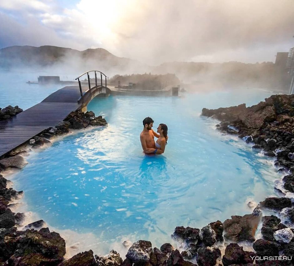 Terminal springs of Kamchatka Blue Lagoon