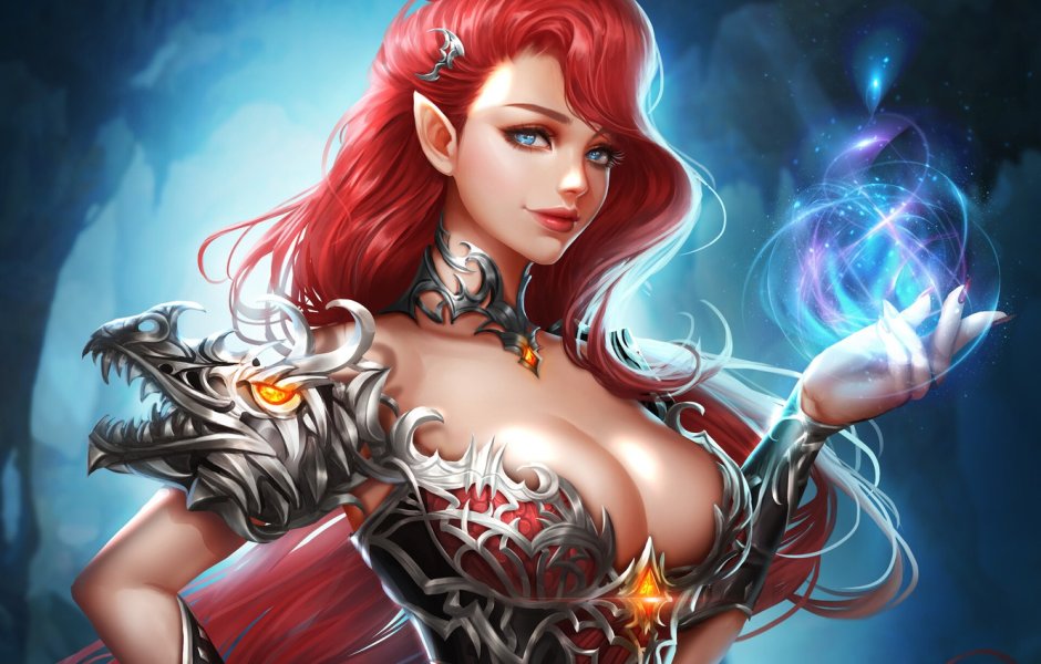 Busty fantasy of the girl