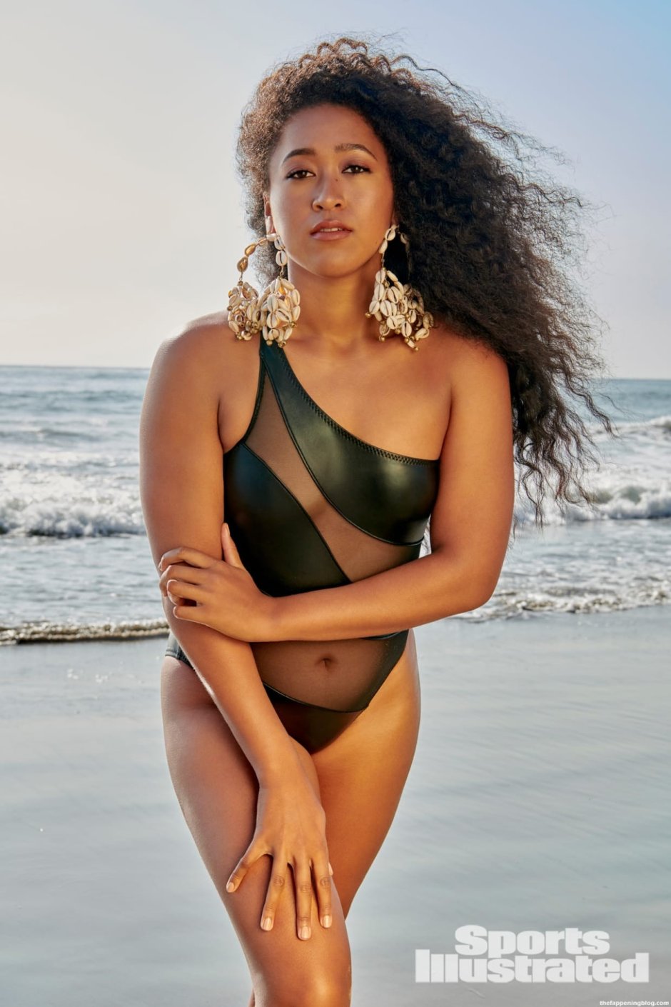 Naomi Osaka in a swimsuit