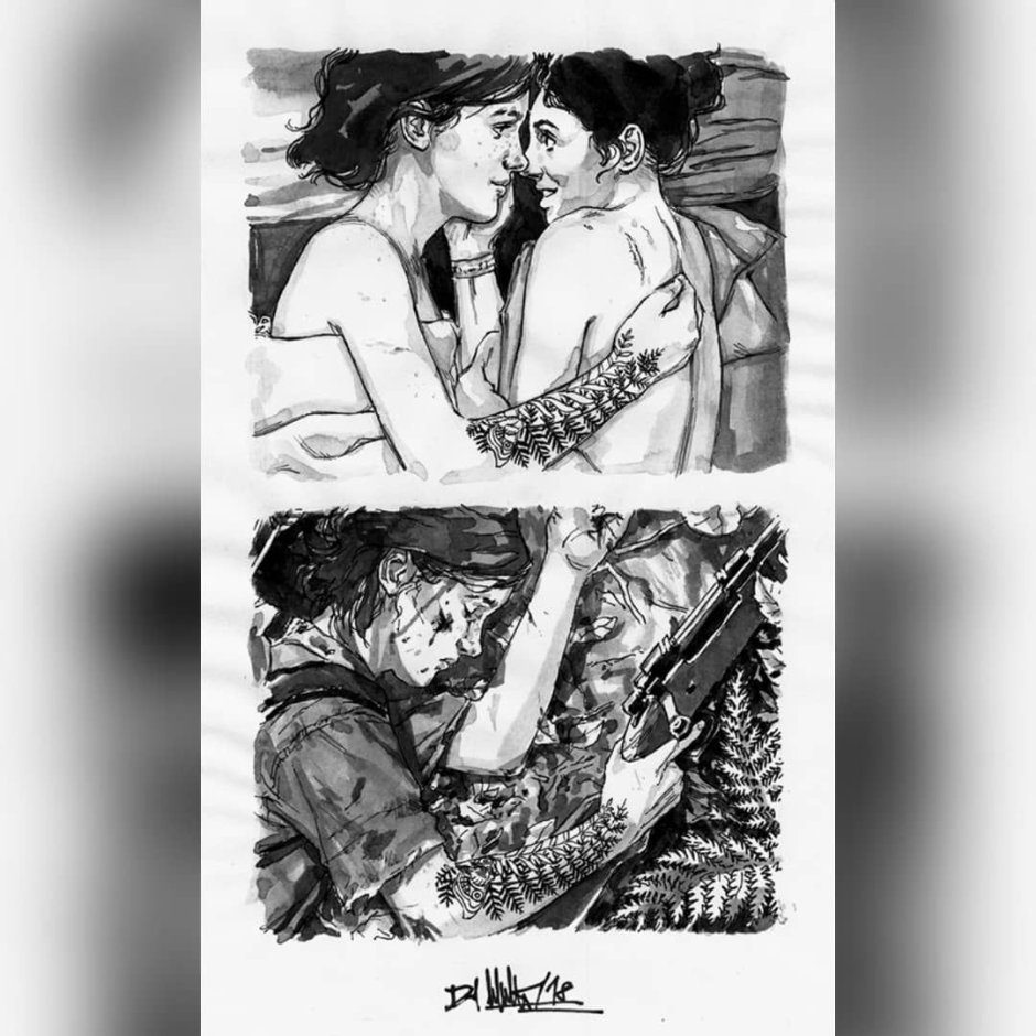 The Last of Us Ellie and Dina