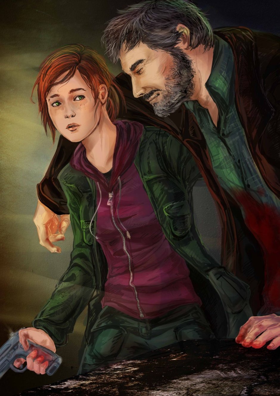 The Last of US 2 Ellie and Abby Arta