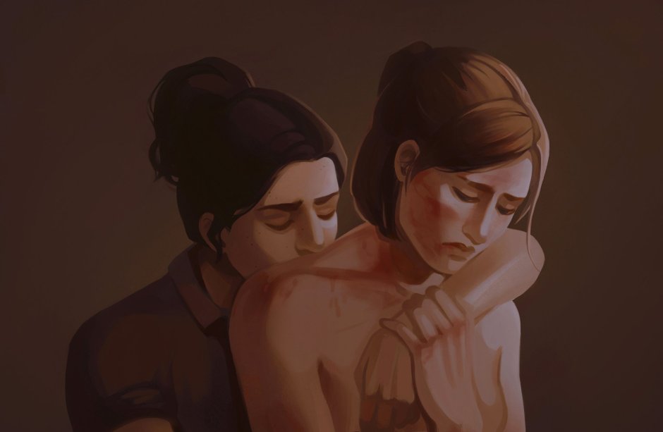 The Last of US 2 Ellie and Dina Arta