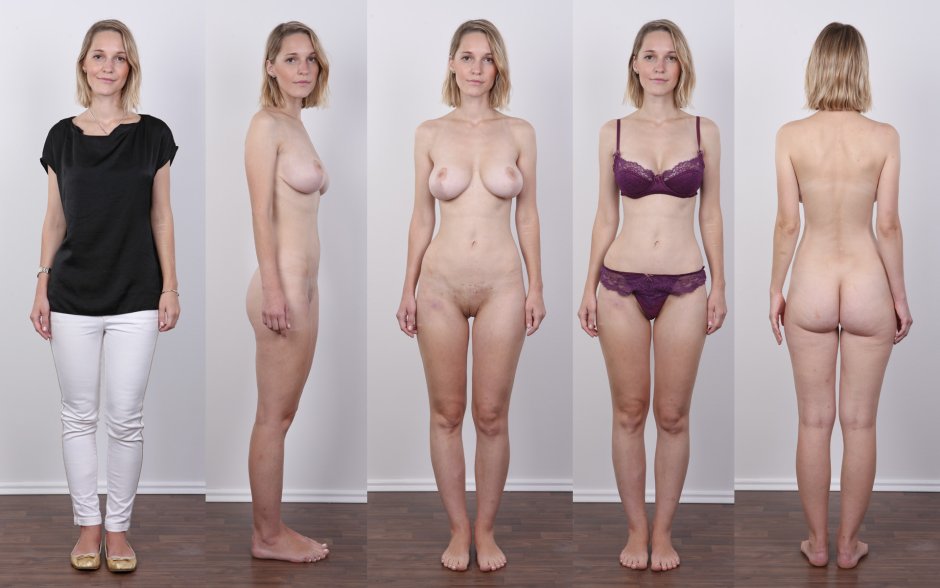 Naked women in full height