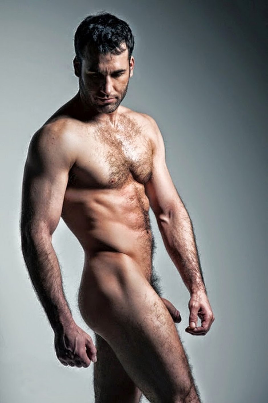 Naked bearded men