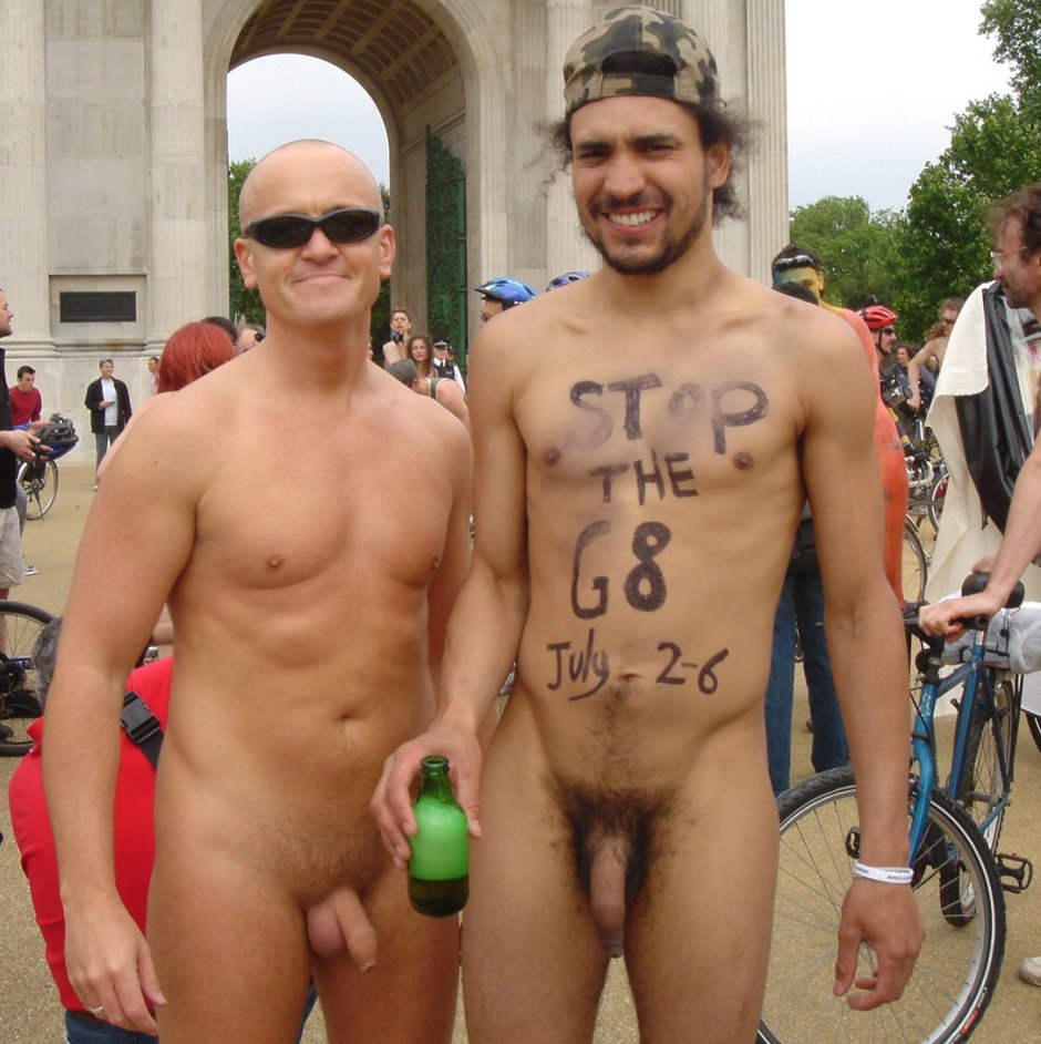 Naked men and women on the beach