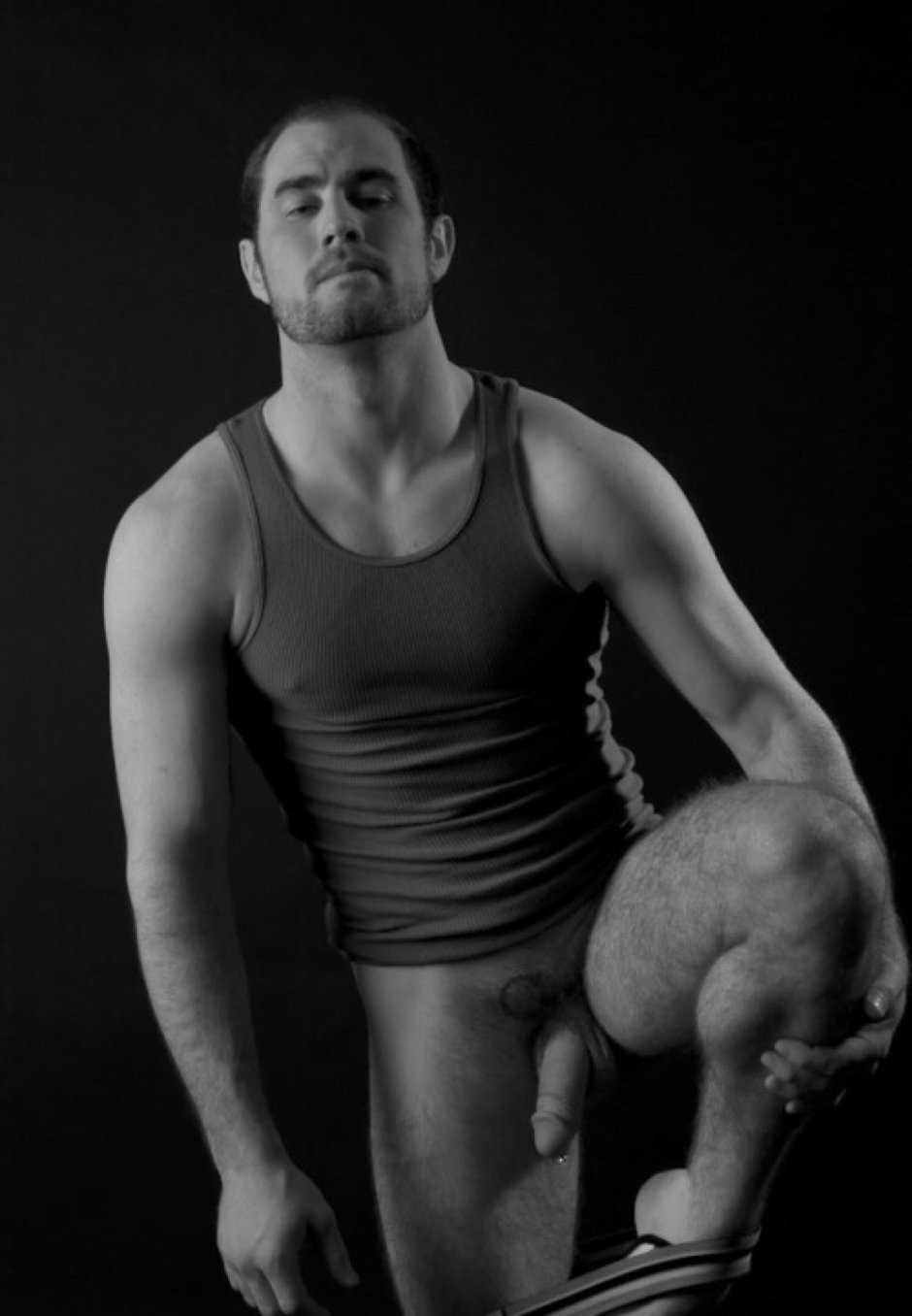 Naked young football players