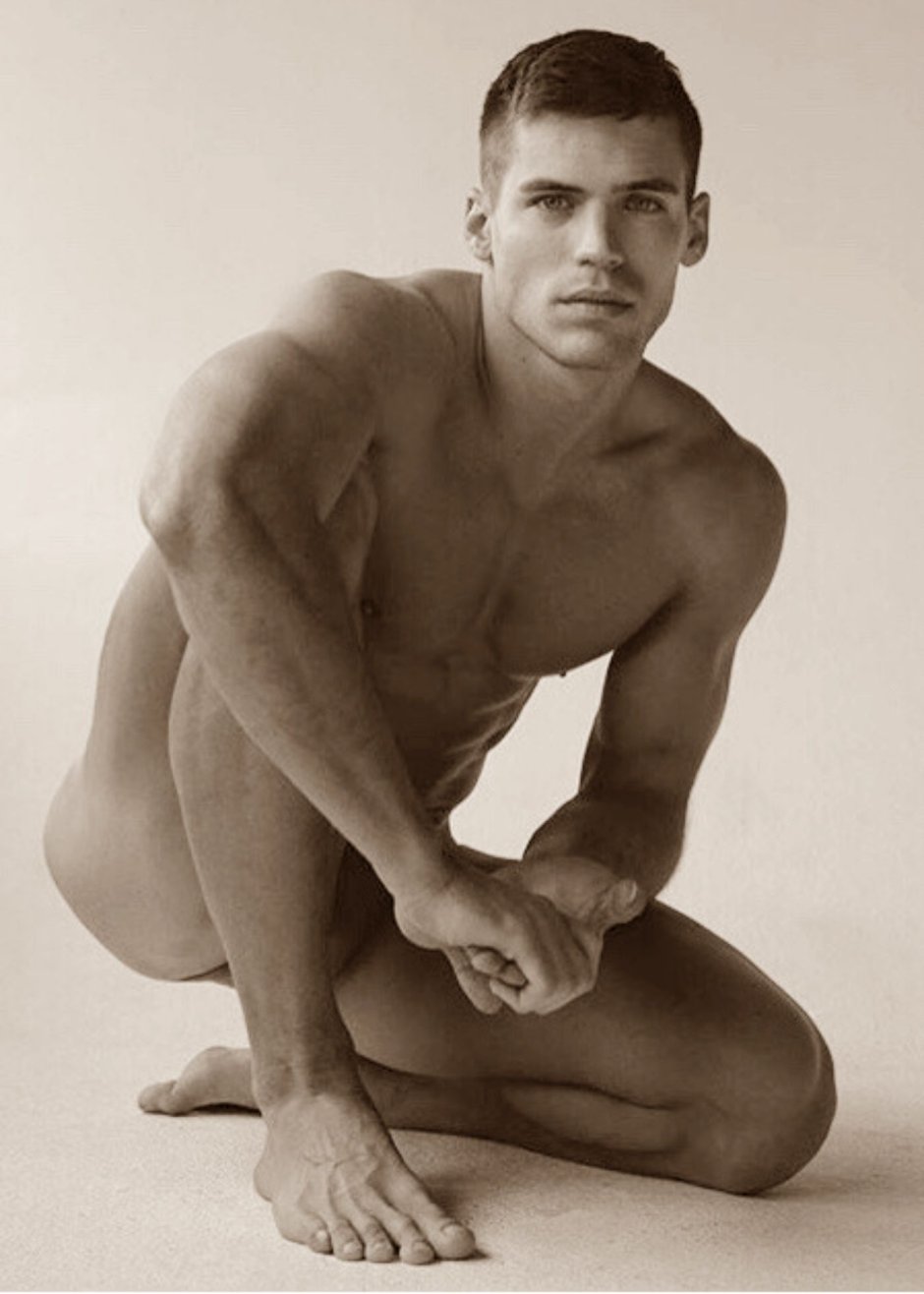 Naked and funny show cyclist