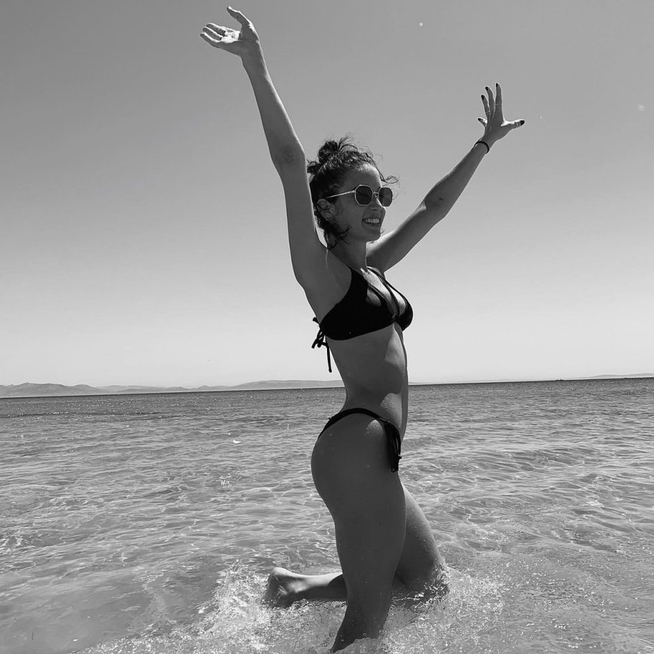 Maria Liman in a swimsuit
