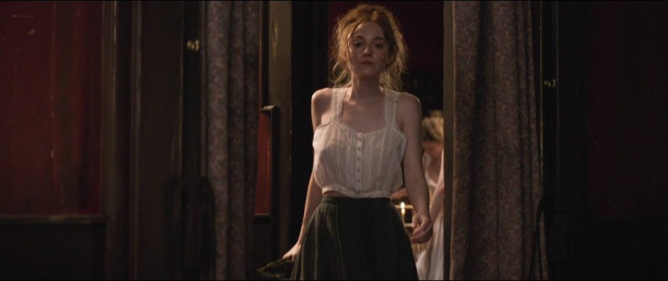 Dakota Fanning Naked in the film Hunted