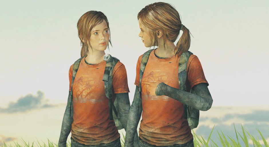 The Last of Us Sarah and Clementine