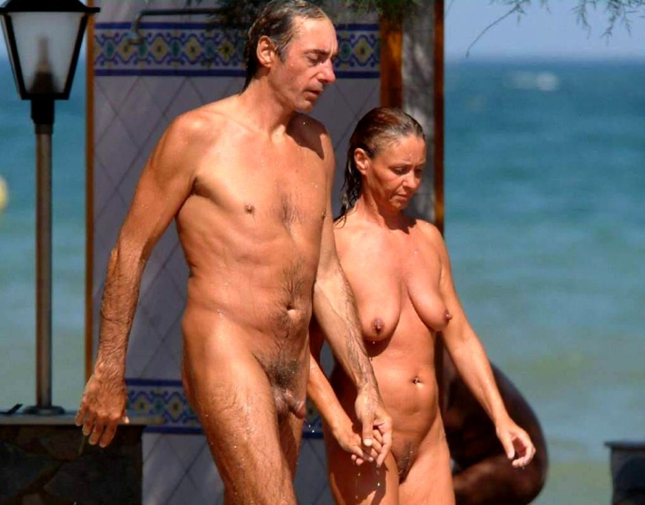 Naked elderly couples