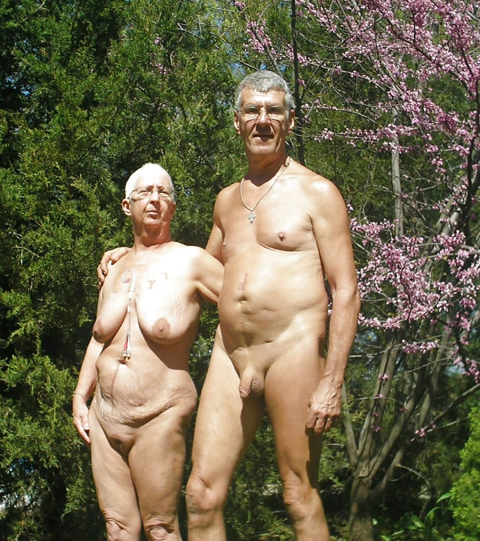 Naked mature pairs on the beach