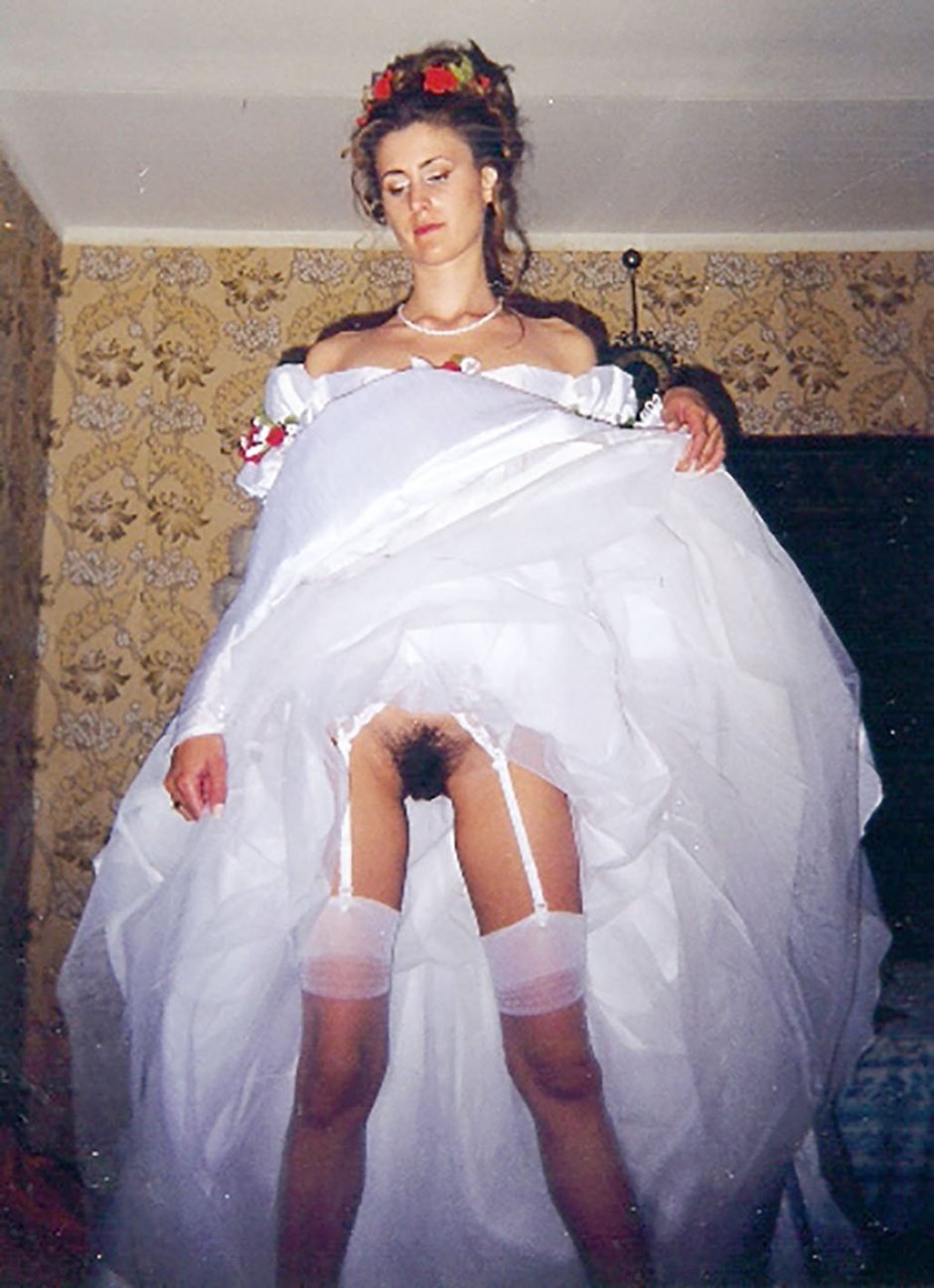Naked priests in wedding dresses