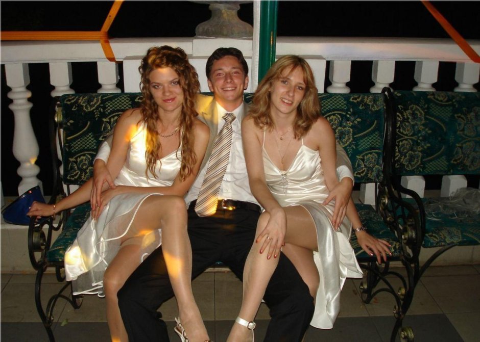 The bride naked lit up
