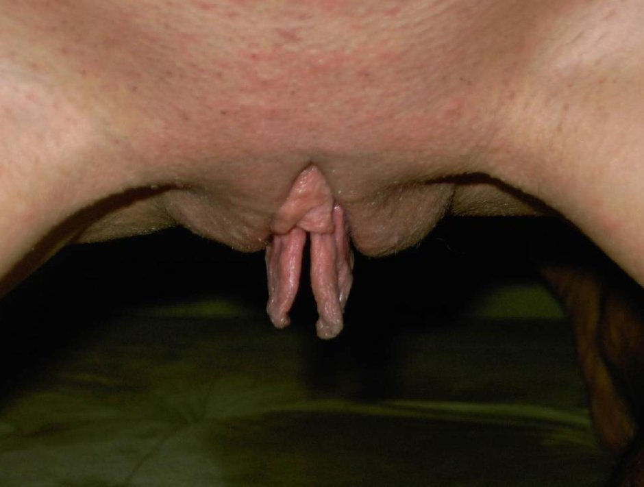 Blonde with a large clitoris