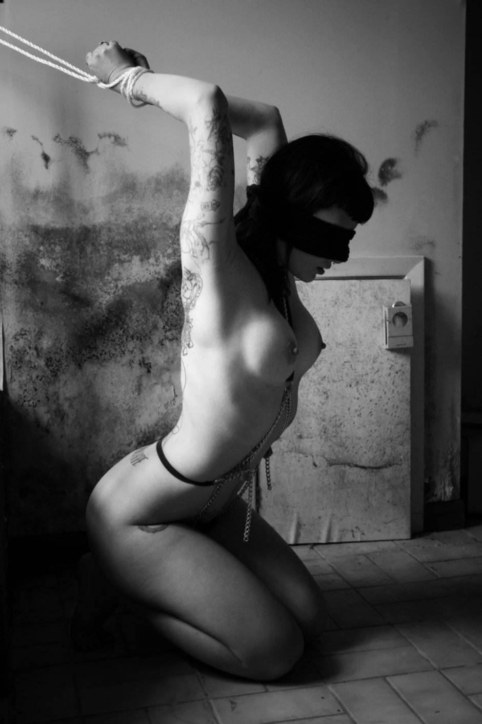 Tied girl BDSM