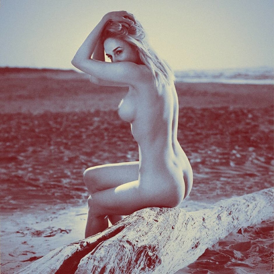 Naked with light unshaven