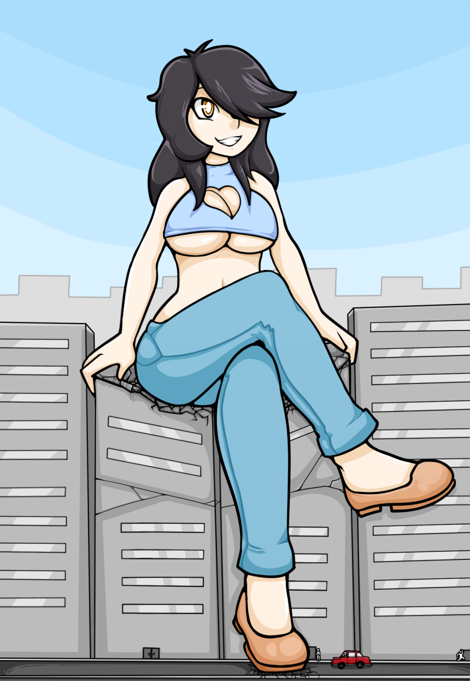 Women giantess 3D