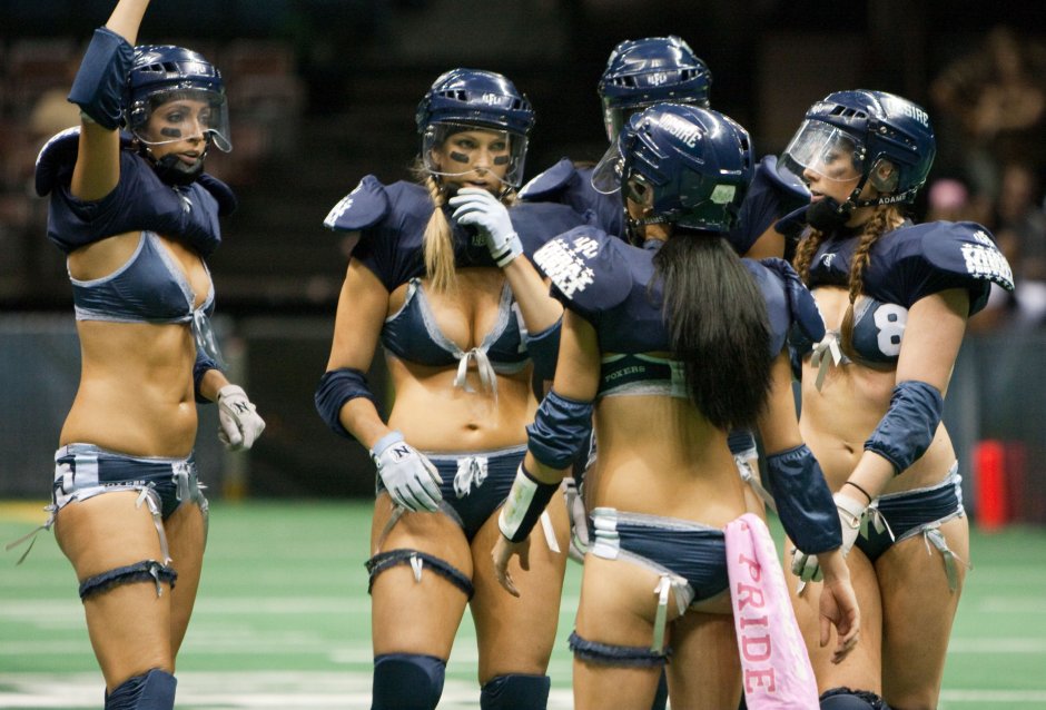 Women's American football naked