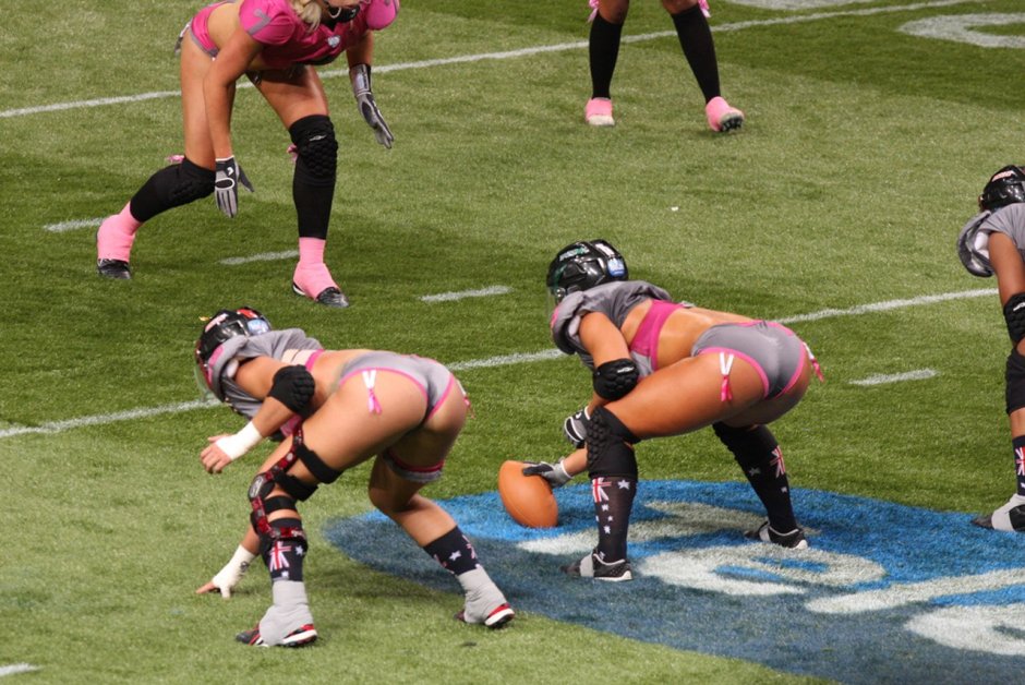 Female rugby naked breasts